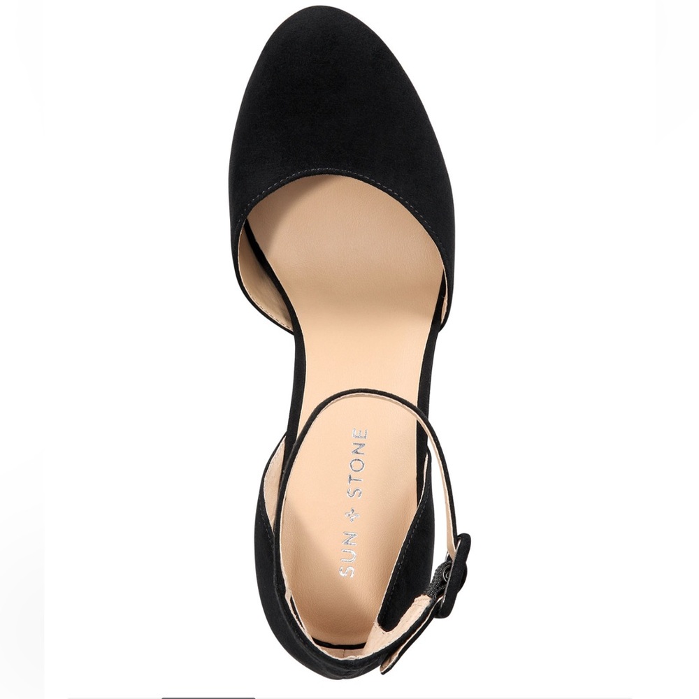 Sun + Stone Black Platform Heels - Picture 2 of 8